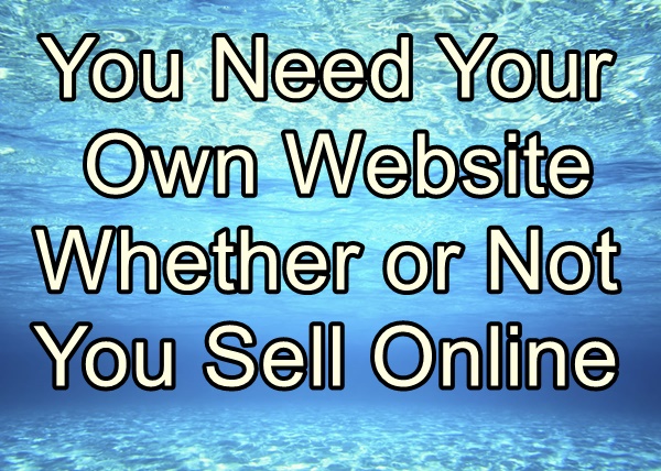 You Need Your Own Website Whether or Not You Sell Online